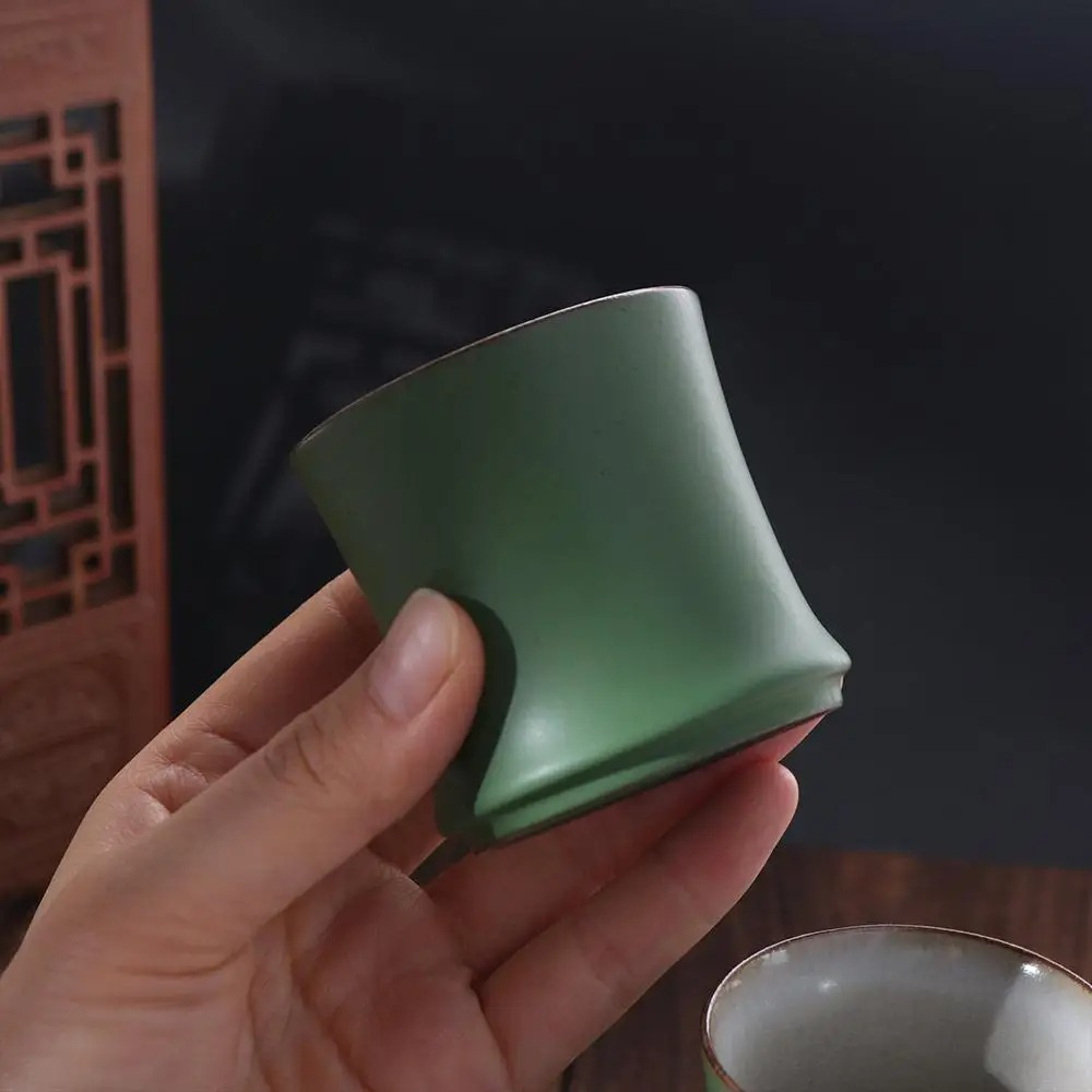 Ceramic Bamboo Tea Cup Set