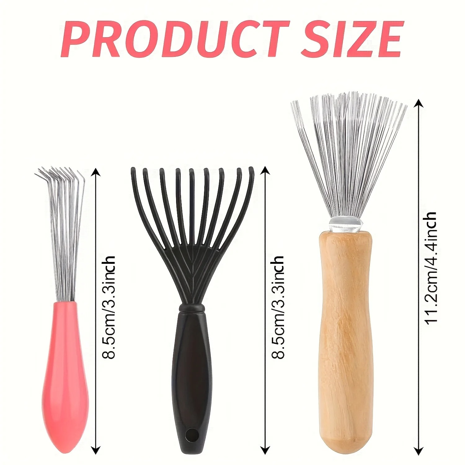 Hair Brush Cleaning Tools 3pcs