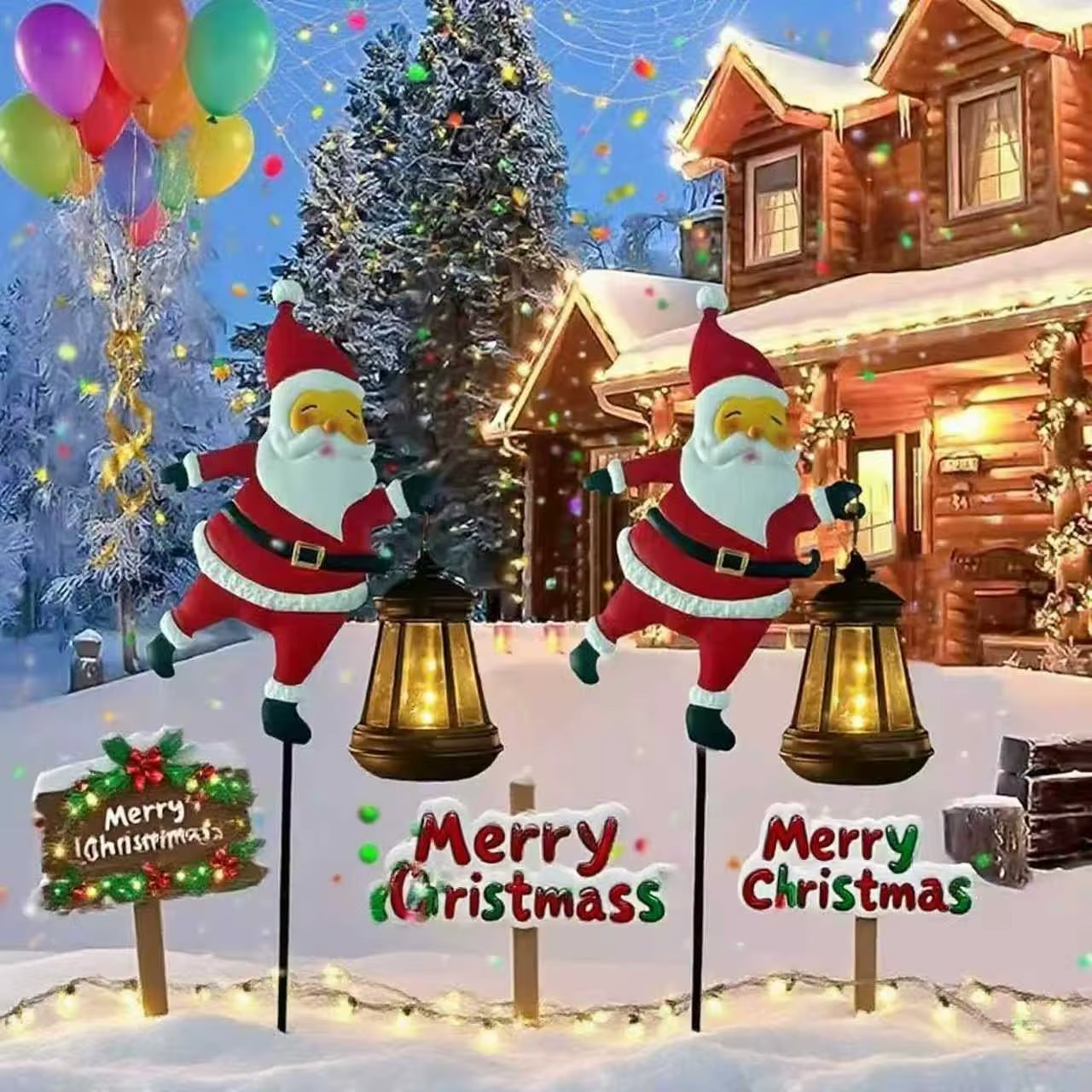Solar Santa Light