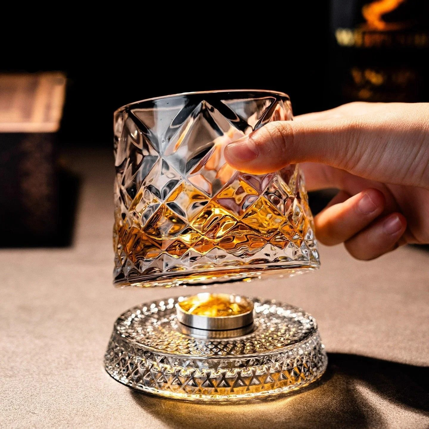 Crystal Rotating Glass