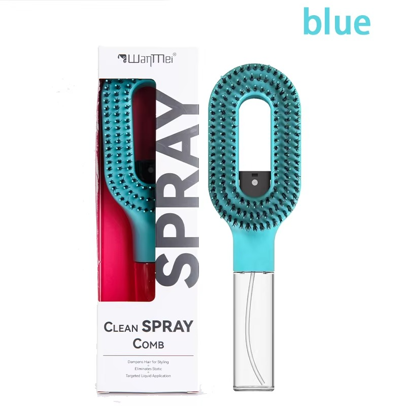 Hairbrush with Spray Bottle 2in1