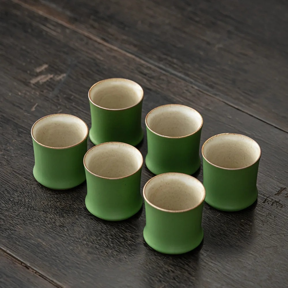 Ceramic Bamboo Tea Cup Set